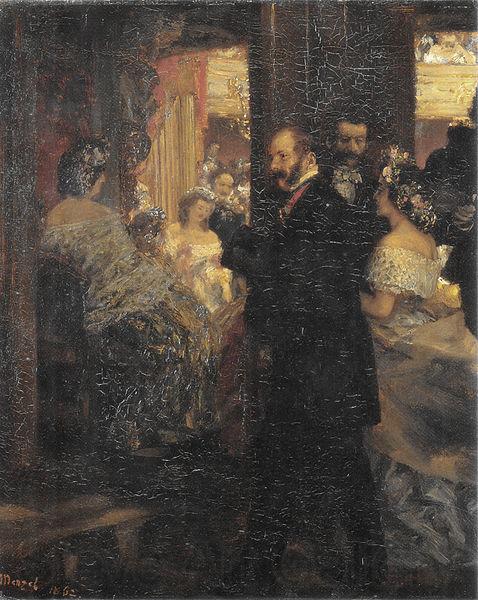Adolph von Menzel Im Opernhaus Norge oil painting art